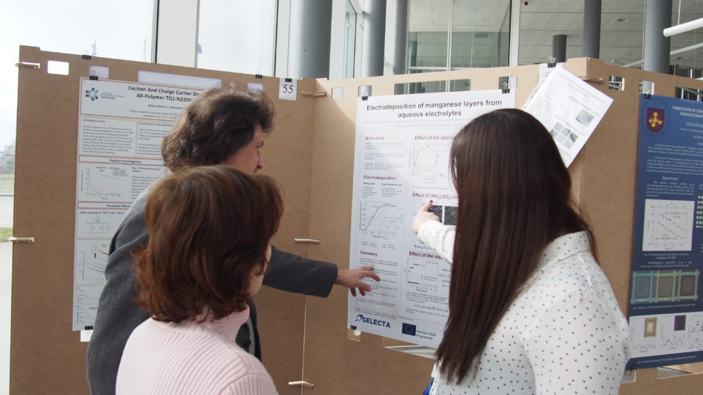 Monica Fernandez Barcia in a poster session at a conference
